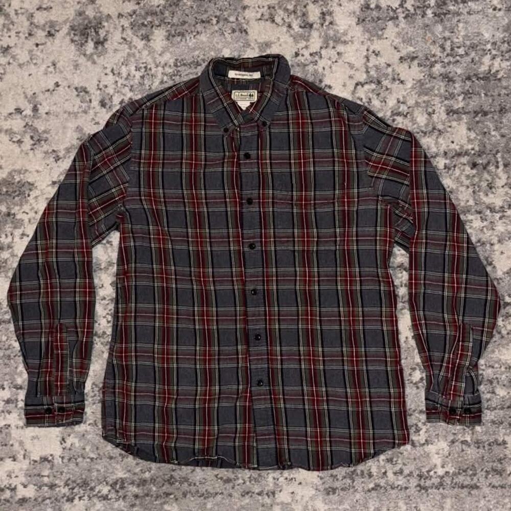 Vintage 00s L.L. Bean Plaid Button Up Shirt